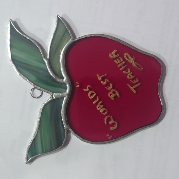 Apple Stained Glass Sun Catcher - Picture 4 of 4